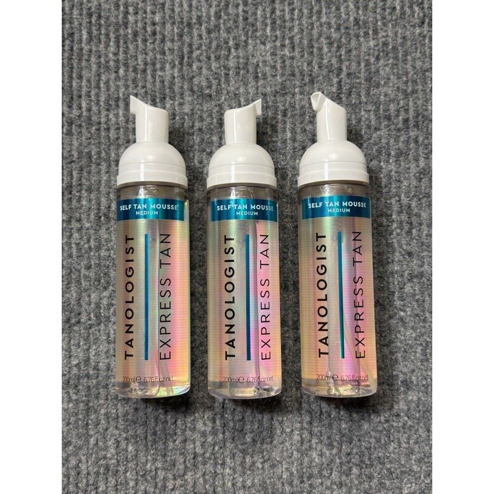 Tanologist (Lot of 3) Express Tan Self Tan Mousse - MEDIUM - 200 ml / 6.76 NEW